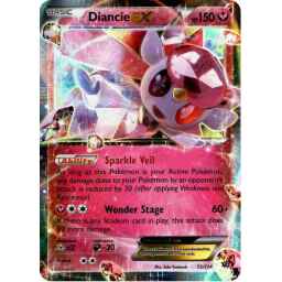 Fates Collide - 072/124 - Diancie EX (lightly played)