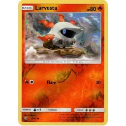 Shining Legends - 012/073 - Larvesta - Reverse Holo