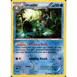 Fates Collide - 018/124 - Omastar - Reverse Holo