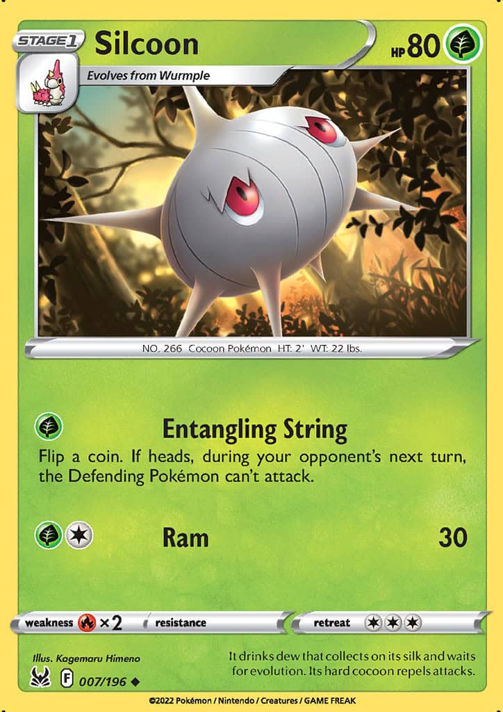 Lost Origin - 007/196 - Silcoon - Reverse Holo