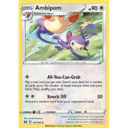 Lost Origin - 145/196 - Ambipom - Reverse Holo