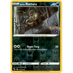 Pokemon Go - 041/078 - Alolan Rattata - Reverse Holo