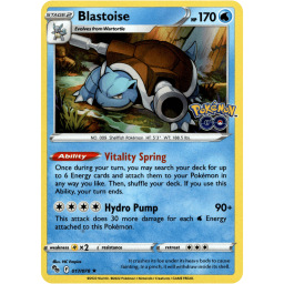 Pokemon Go - 017/078 - Blastoise - Holo Rare