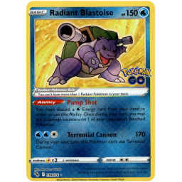 Pokemon Go - 018/078 - Radiant Blastoise