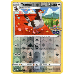Pokemon Go - 062/078 - Tranquill - Reverse Holo
