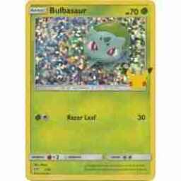 McDonald's 25th Anniversary - 01/25 - Bulbasaur - Holo (Lightly Played)