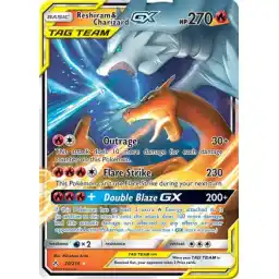 Unbroken Bonds - 020/214 - Reshiram & Charizard GX