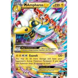 Ancient Origins - 28/98 - M Ampharos EX (Heavily Played)