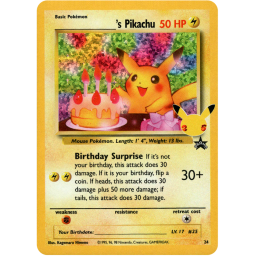 Celebrations - 24 - Birthday Pikachu