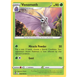 Silver Tempest - 002/195 - Venomoth - Reverse Holo