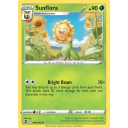 Silver Tempest - 006/195 - Sunflora - Reverse Holo