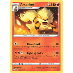 Silver Tempest - 020/195 - Arcanine - Rare