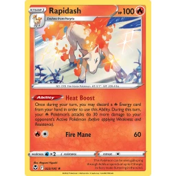 Silver Tempest - 022/195 - Rapidash - Reverse Holo