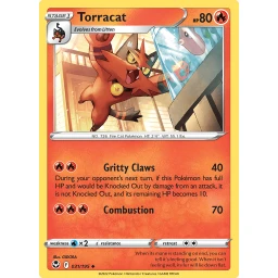 Silver Tempest - 031/195 - Torracat - Reverse Holo