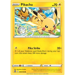 Silver Tempest - 049/195 - Pikachu - Reverse Holo