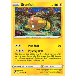 Silver Tempest - 055/195 - Stunfisk - Reverse Holo