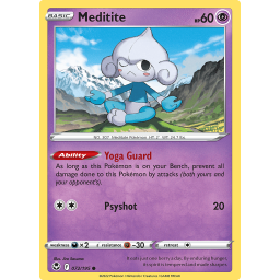 Silver Tempest - 072/195 - Meditite - Reverse Holo