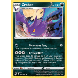 Silver Tempest - 105/195 - Crobat - Holo Rare