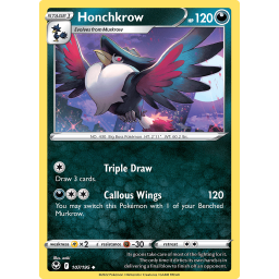 Silver Tempest - 107/195 - Honchkrow - Reverse Holo