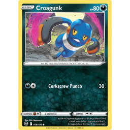 Silver Tempest - 109/195 - Croagunk - Reverse Holo