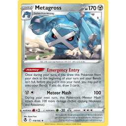 Silver Tempest - 119/195 - Metagross - Holo Rare