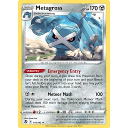 Silver Tempest - 119/195 - Metagross - Reverse Holo