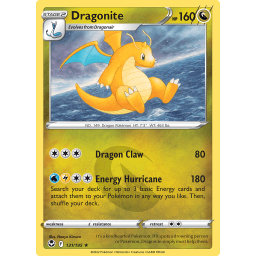 Silver Tempest - 131/195 - Dragonite - Holo Rare