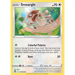 Silver Tempest - 137/195 - Smeargle - Reverse Holo