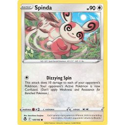 Silver Tempest - 141/195 - Spinda - Reverse Holo