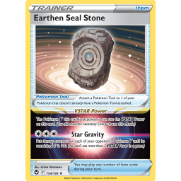 Silver Tempest - 154/195 - Earthen Seal Stone - Holo Rare