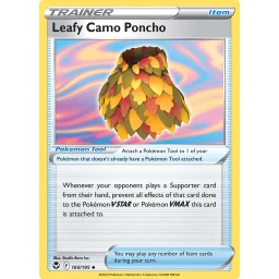Silver Tempest - 160/195 - Leafy Camo Poncho - Reverse Holo