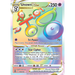 Silver Tempest - 199/195 - Unown VSTAR