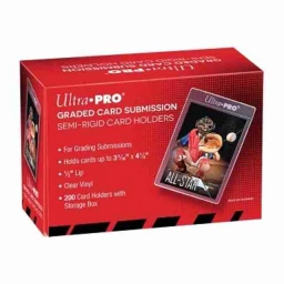 Ultra Pro - Semi-Rigid Card Holders 1/2" Lip Tall Sleeves (200 pcs) (For Grading)