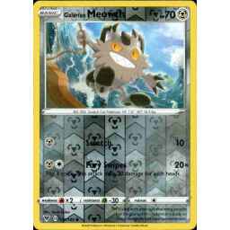 Vivid Voltage - 112/185 - Galarian Meowth - Reverse Holo