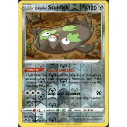 Vivid Voltage - 125/185 - Galarian Stunfisk - Reverse Holo