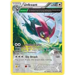 Roaring Skies - 081/108 - Unfezant - Rare
