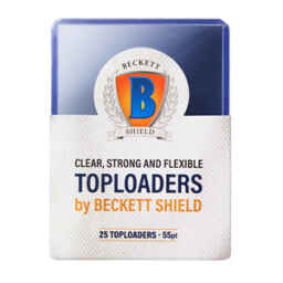 25 Beckett Shield Card Sleeves Toploaders 55pt