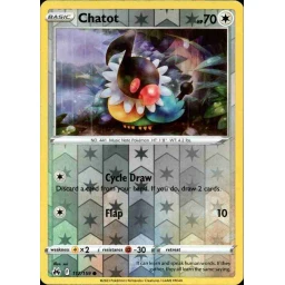 Crown Zenith - 112/159 - Chatot - Reverse Holo