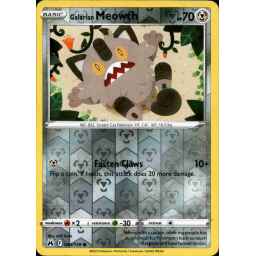 Crown Zenith - 084/159 - Galarian Meowth - Reverse Holo
