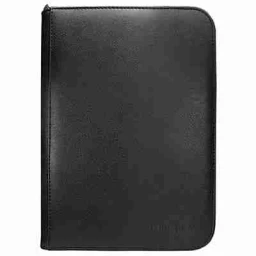 Ultra Pro - Vivid 4-Pocket Zippered PRO-Binder - Black