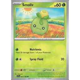 Scarlet & Violet - 021/198 - Smoliv - Reverse Holo