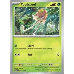 Scarlet & Violet - 025/198 - Toedscool - Reverse Holo
