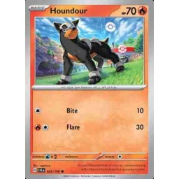 Scarlet & Violet - 033/198 - Houndour - Reverse Holo