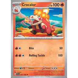 Scarlet & Violet - 037/198 - Crocalor - Reverse Holo