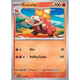 Scarlet & Violet - 037/198 - Crocalor - Reverse Holo