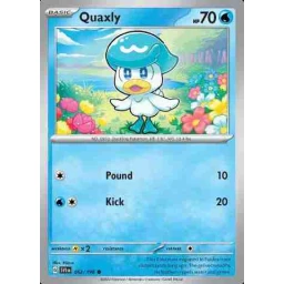 Scarlet & Violet - 052/198 - Quaxly - Reverse Holo