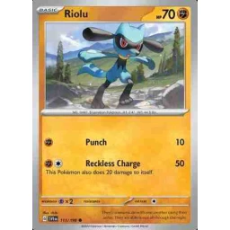 Scarlet & Violet - 113/198 - Riolu - Reverse Holo