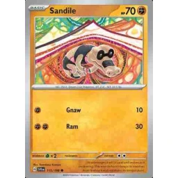 Scarlet & Violet - 115/198 - Sandile - Reverse Holo