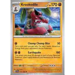 Scarlet & Violet - 117/198 - Krookodile - Reverse Holo