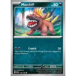 Scarlet & Violet - 136/198 - Maschiff - Reverse Holo